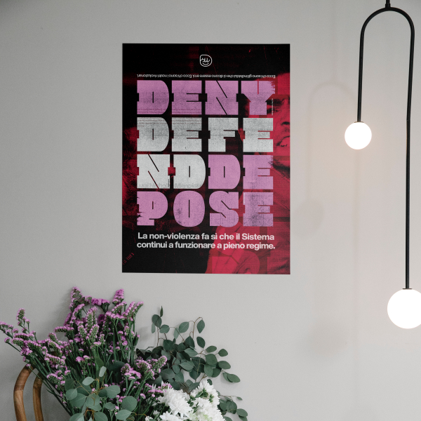 Poster with Bulbs Mockup copia